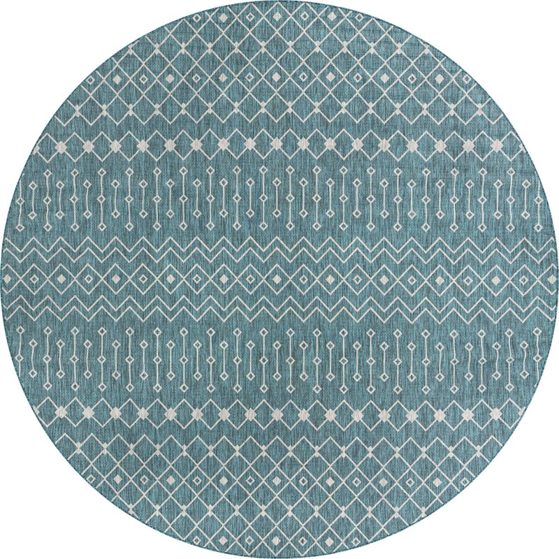 13' x 13' Kearney · Diamond Outdoor Rug, teal