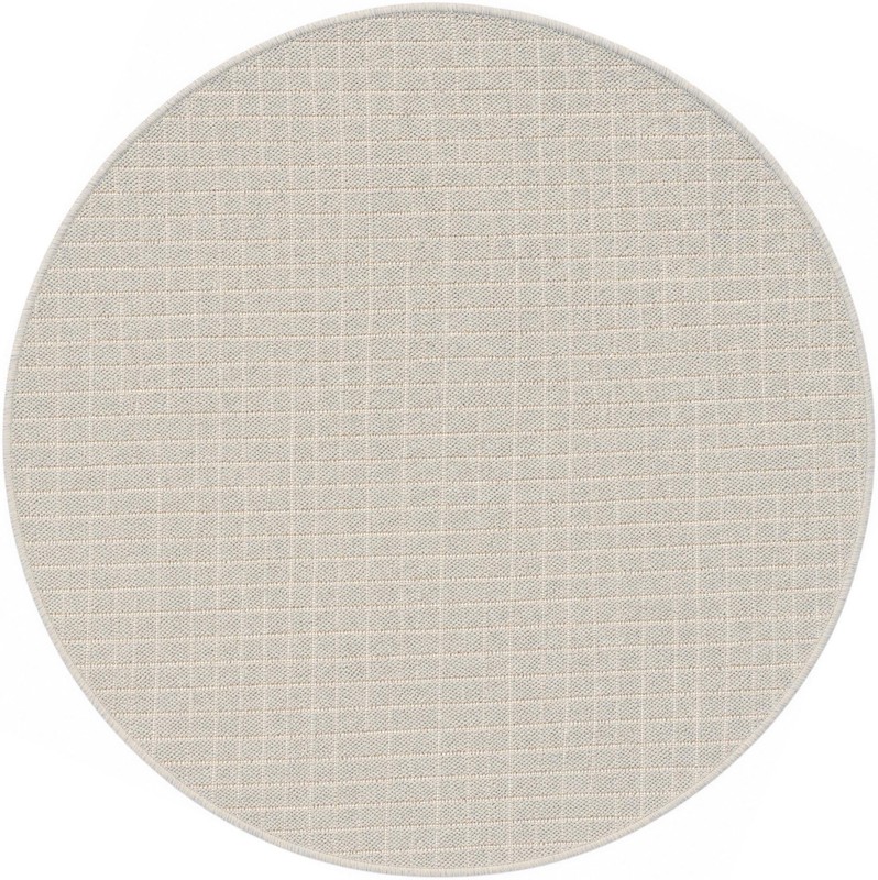 3' x 3' Loam · Checkered Outdoor Rug, gray