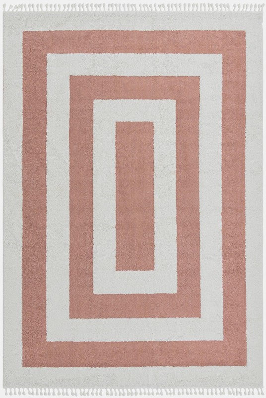 9' 6 x 14' 3 Rickard · Border rug, pink