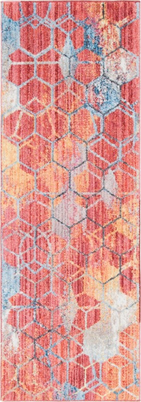 Huntley · Geometric rug, red