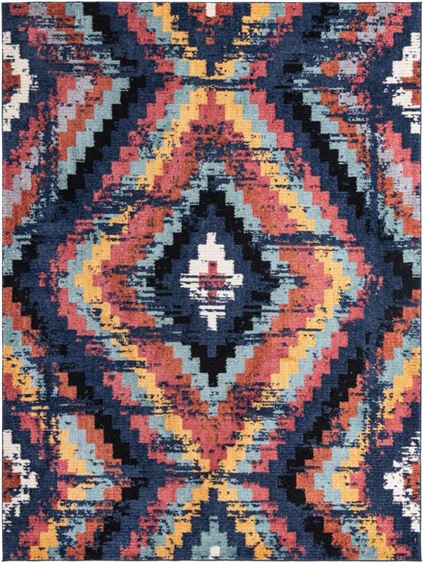 Briggs · Diamond rug, blue