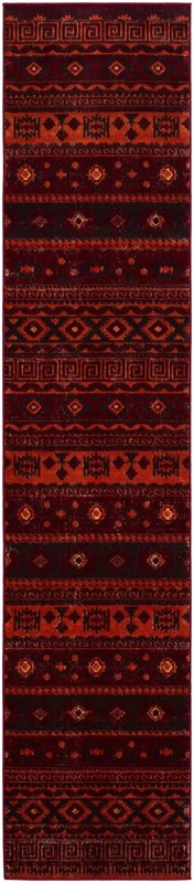 2' 7 x 12' Lloyd · Border rug, rust