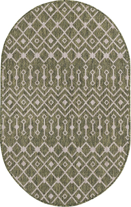 3' x 5' 3 Kearney · Chevron Outdoor Rug, green