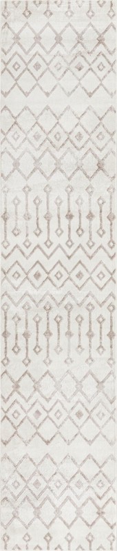 2' 7 x 12' Eugene · Chevron rug, pearl