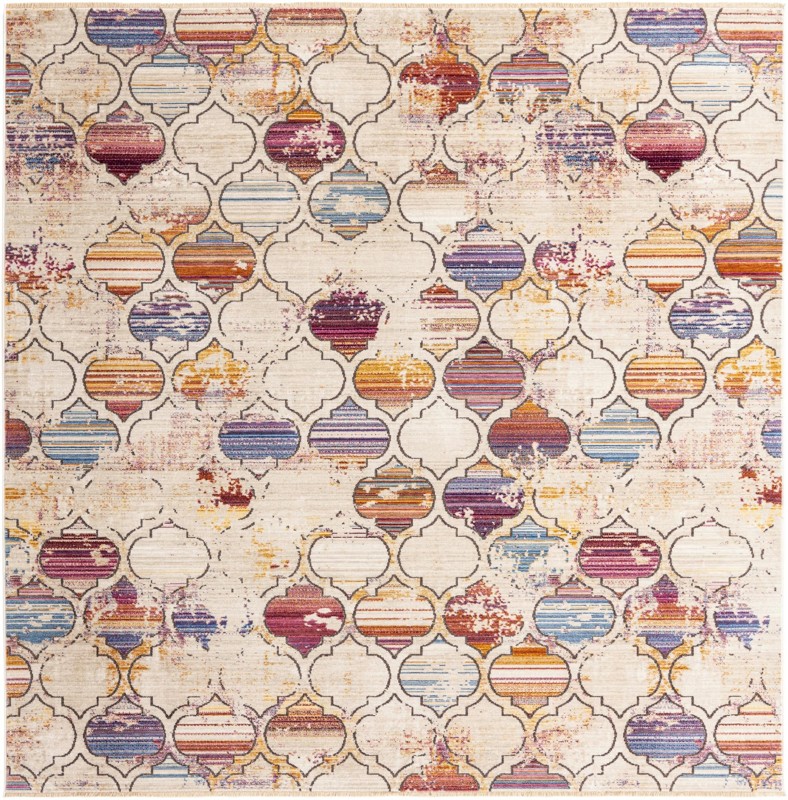 7' 10 x 7' 10 Sparrow · Geometric rug, multi