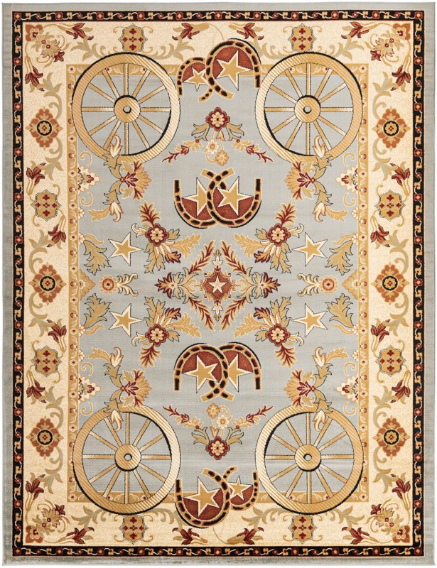 Tabor · Border rug, blue