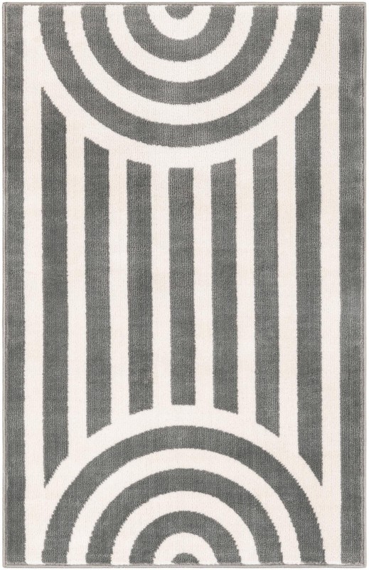 Nye · Geometric rug, silver gray