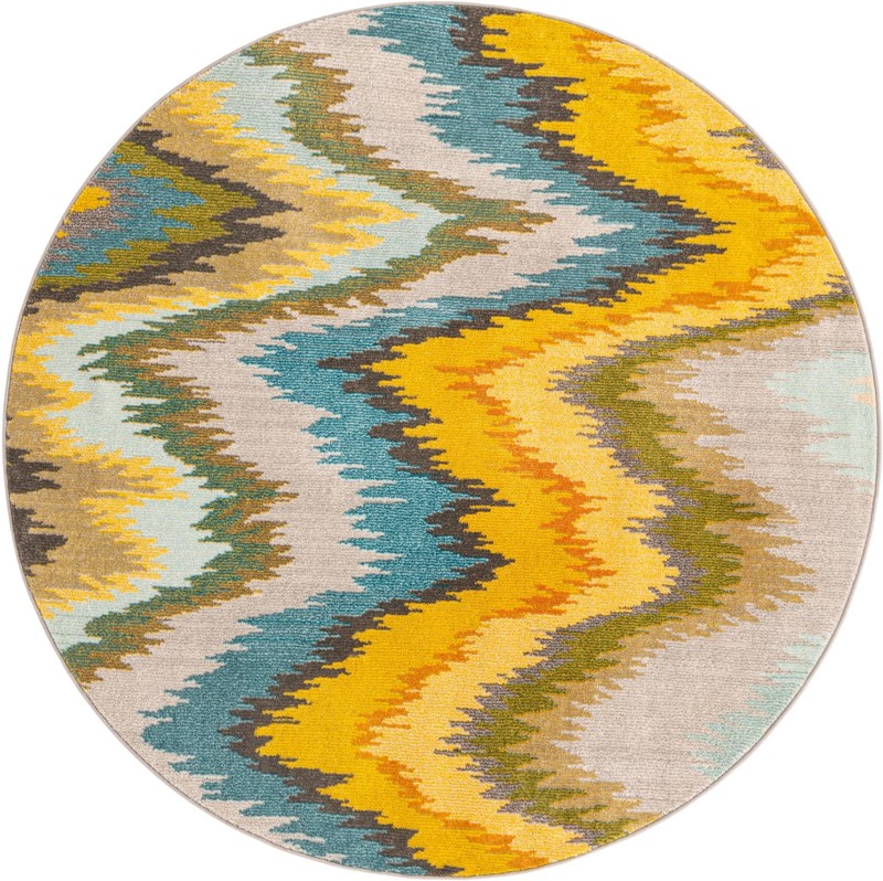 6' x 6' Brighton · Chevron Washable Rug