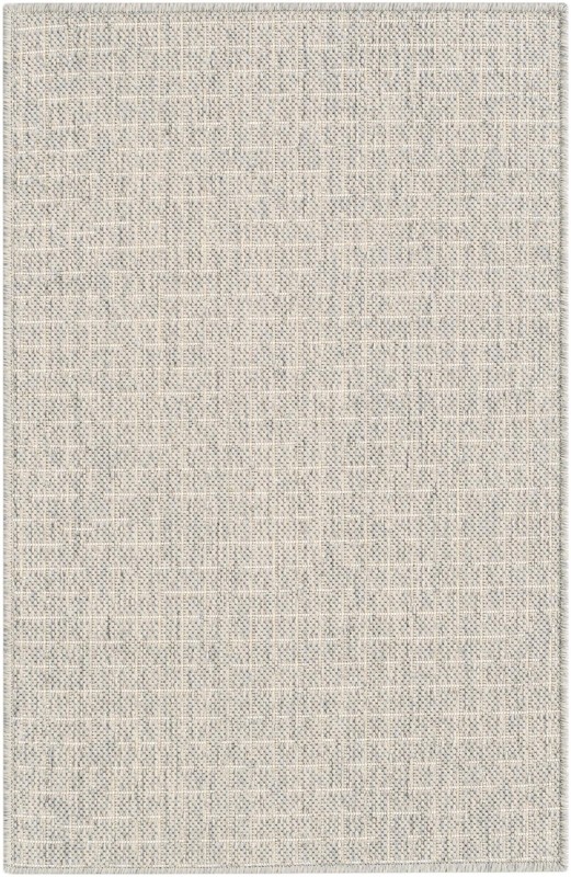 2' x 3' Loam · Checkered Outdoor Rug, gray
