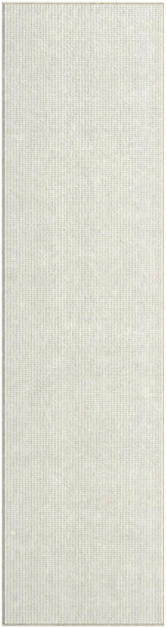 2' 7 x 10' Swain · Solid round rug, ivory white