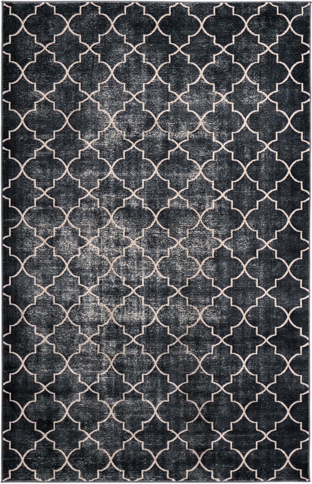 5' 3 x 8' Dallimore · Trellis rug, navy and ivory