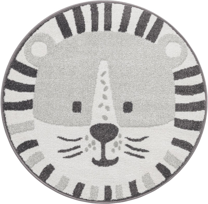 Lindell · Animal print rug, gray