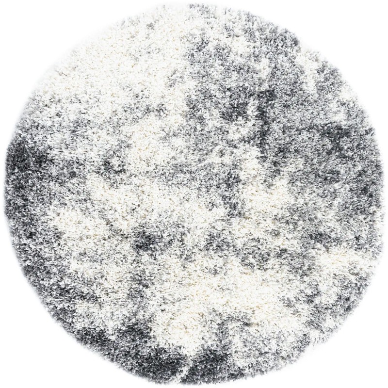 Cheswick · Abstract Shag Rug, smoke gray