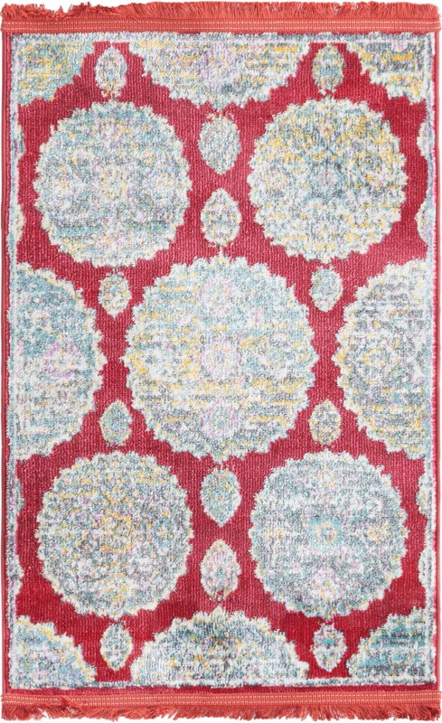 Mather · Border rug, red