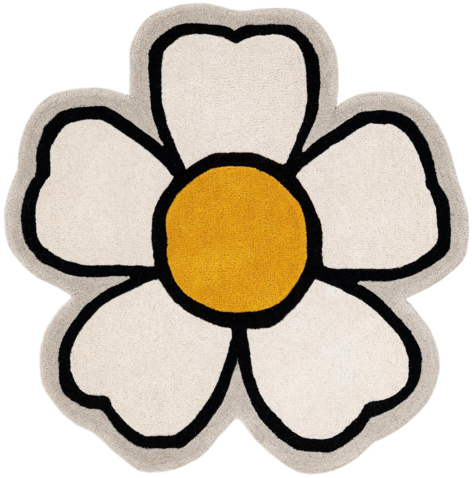 3' 1 x 3' 1 Napier · Floral / botanical Wool Rug, ivory