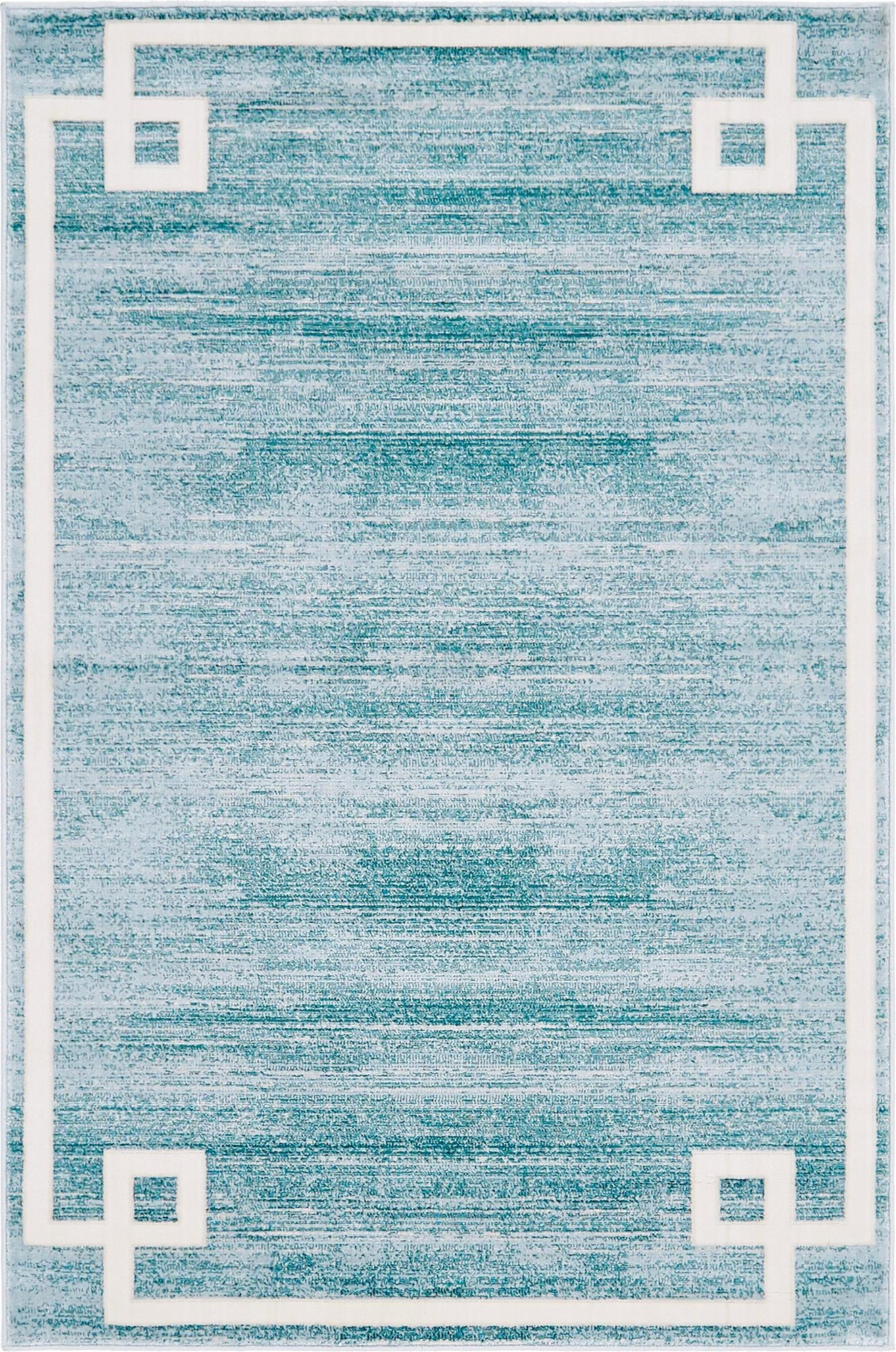 4' x 6' Coldwater · Border rug