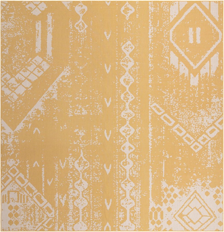13' x 13' Wildman · Chevron Outdoor Rug, yellow