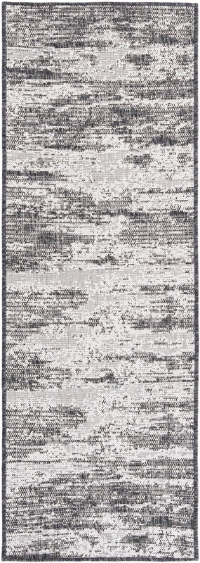 Henley · Abstract Outdoor Rug, charcoal
