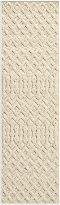 2' x 7' Creed · Chevron Outdoor Rug, ivory