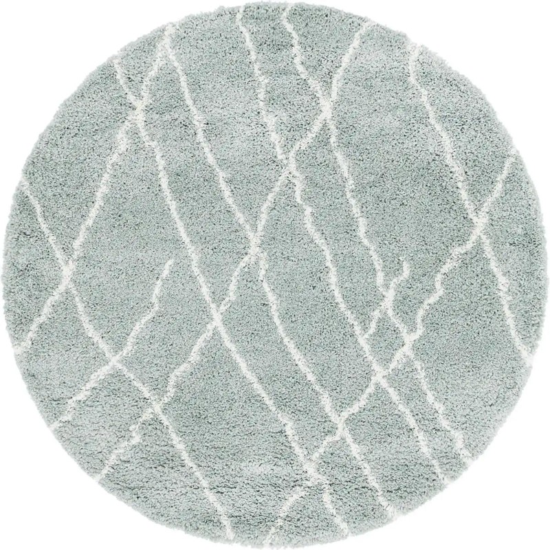 Clearbrook · Diamond Shag Rug, sage green