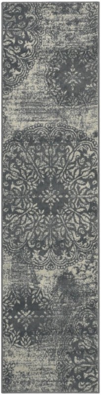 2' x 8' Blakemore · Medallion rug, ivory and light blue