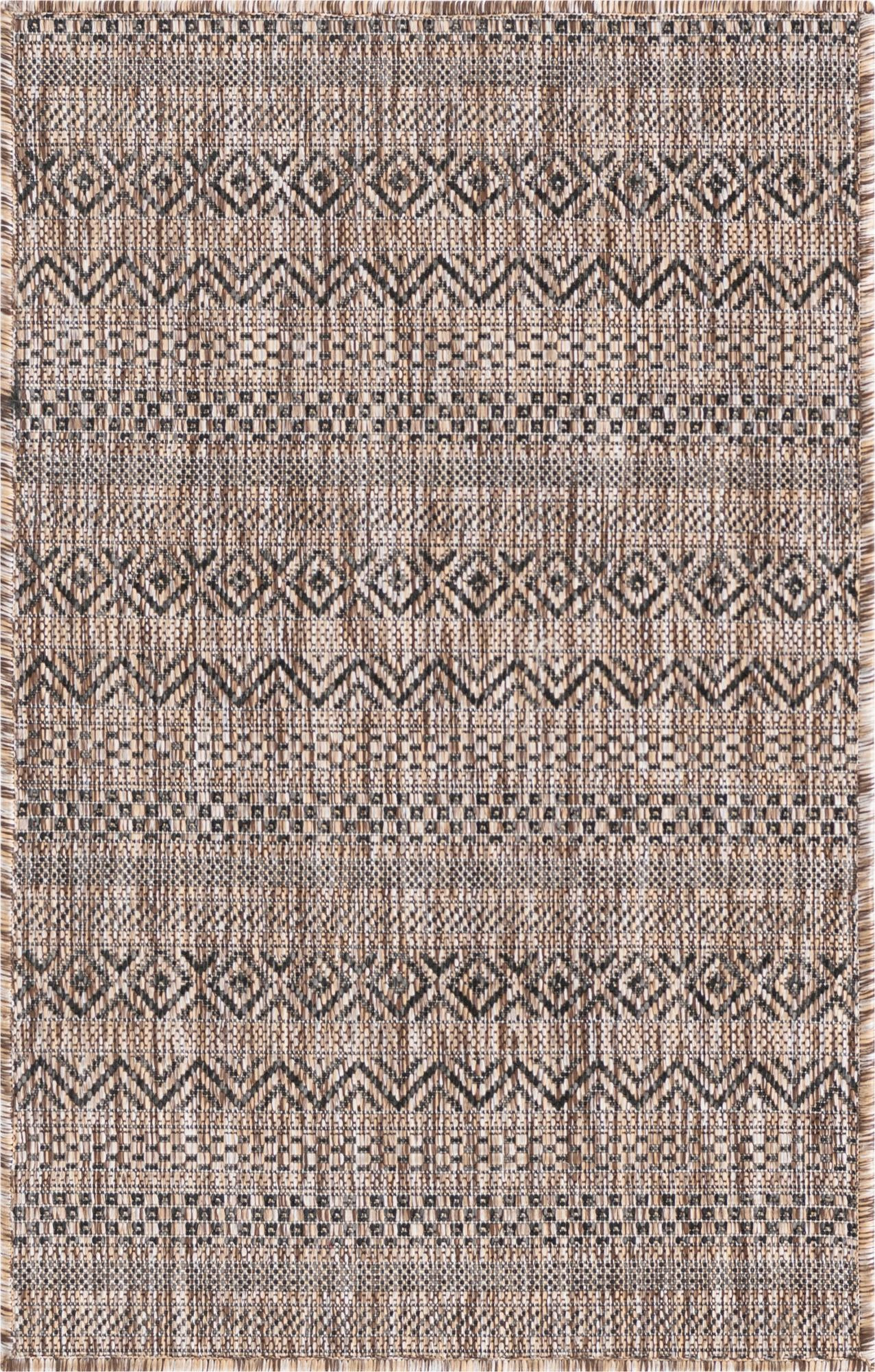 2' x 3' Merlin · Geometric Outdoor Rug, natural