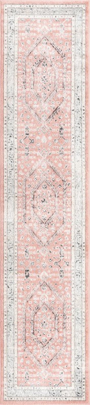2' 7 x 12' Broadhurst · Border rug, rose