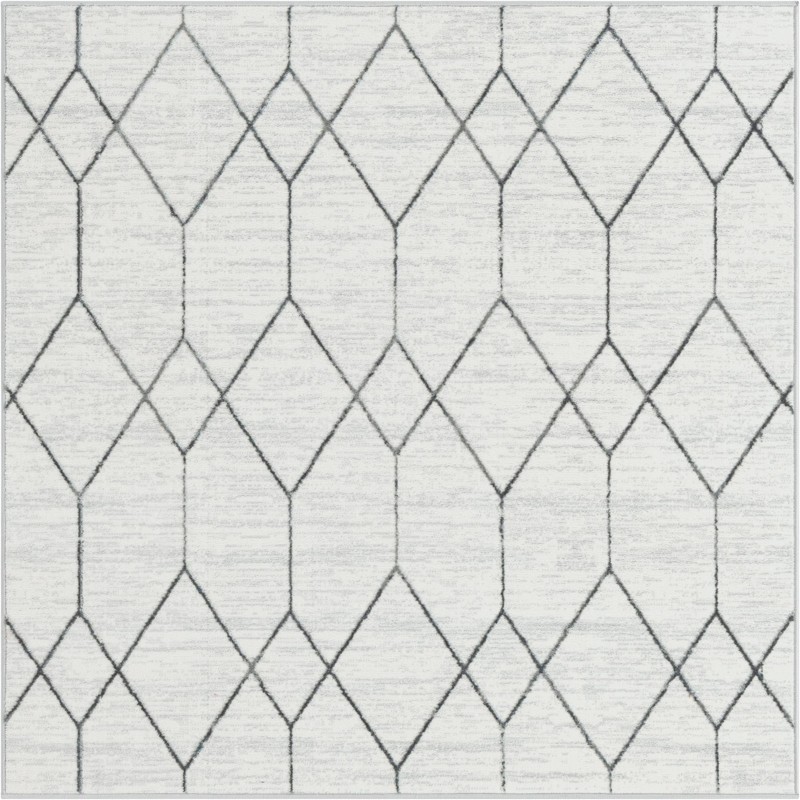 Thatcher · Diamond rug, white