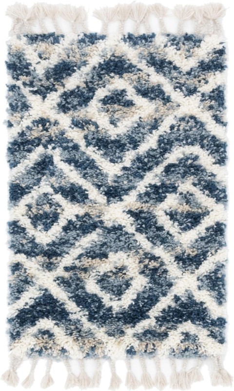 Tunstall · Diamond Shag Rug, blue