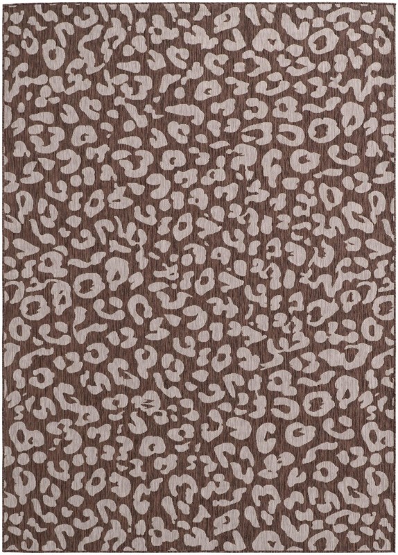 7' 10 x 11' Cardamom · Animal print Outdoor Rug, brown