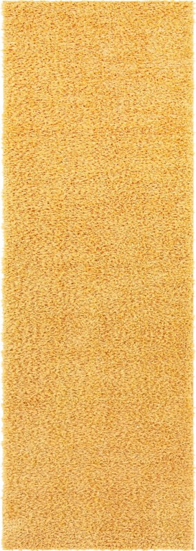 2' x 7' Dunham · Solid Shag Rug, yellow