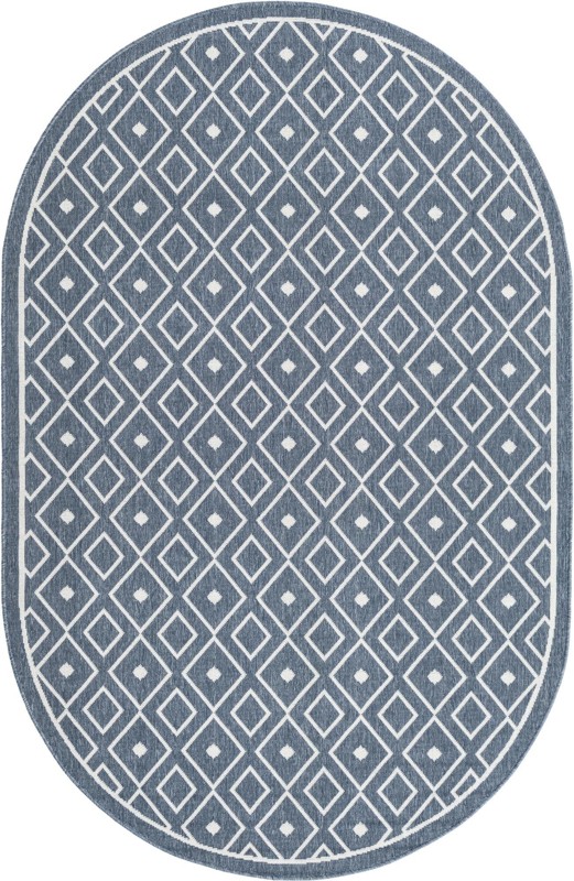5' 3 x 8' Revell · Diamond Outdoor Rug, navy
