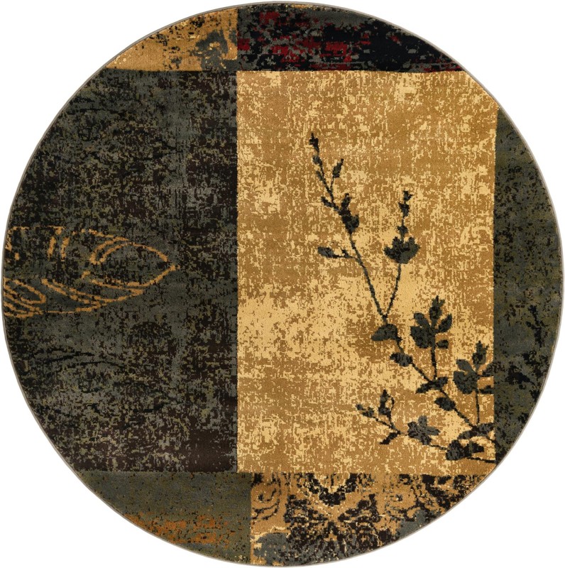 6' x 6' Silverbrook · Floral / botanical rug, beige