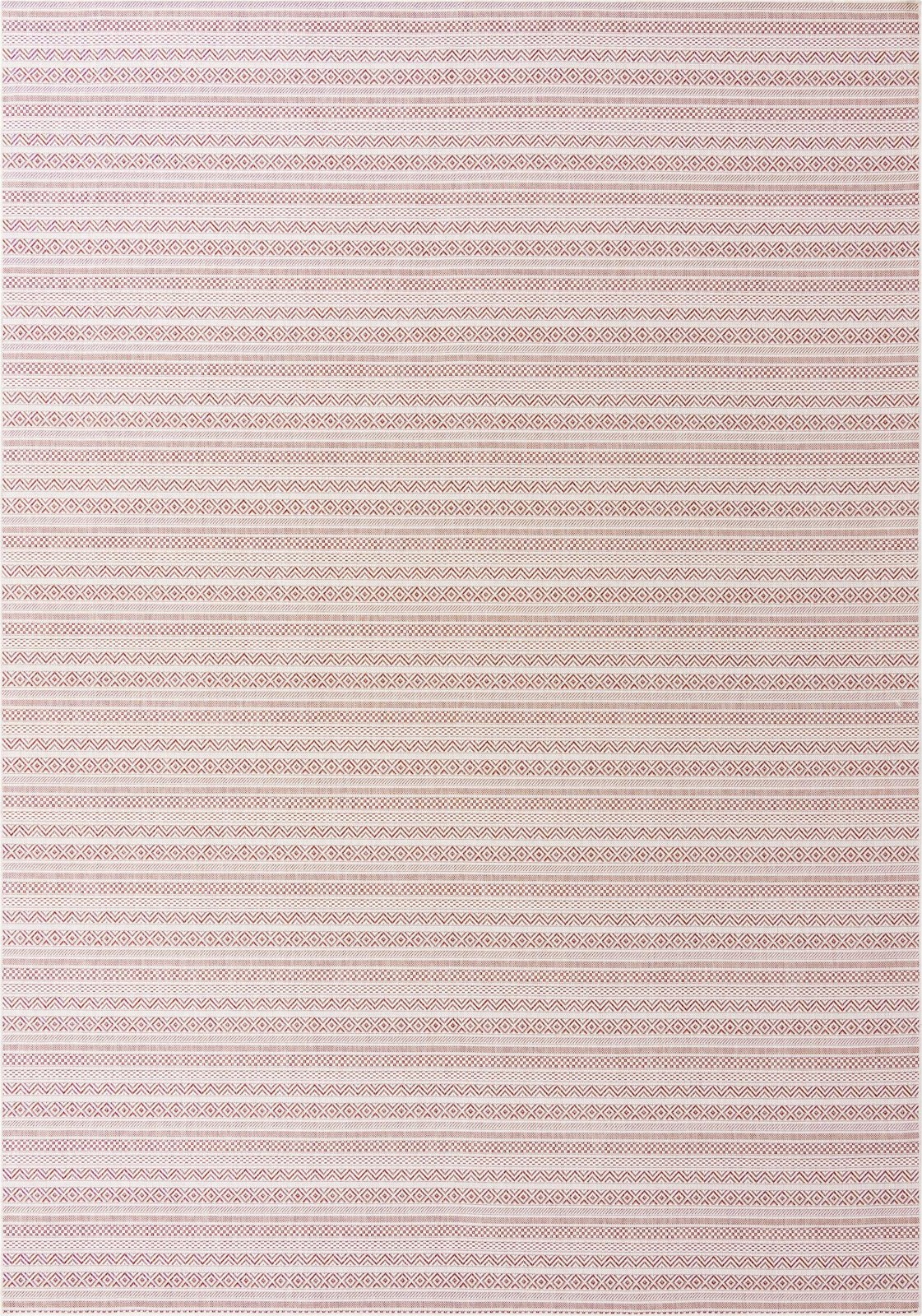 10' x 14' Merlin · Geometric Outdoor Rug, red