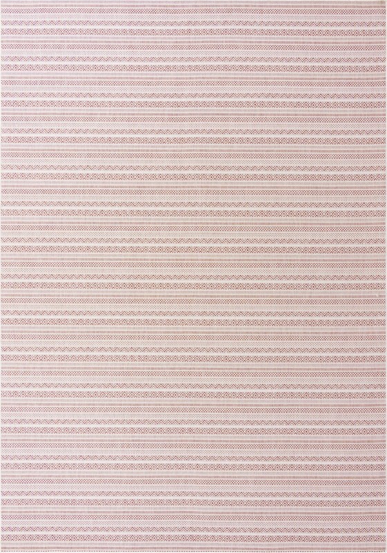 10' x 14' Merlin · Geometric Outdoor Rug, red