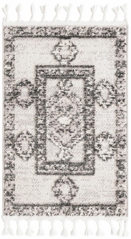 2' x 3' 2 Hillcrest · Border rug, sand
