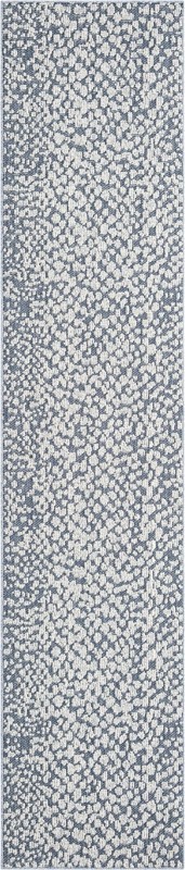 Dillard · Animal print Outdoor Rug, navy blue