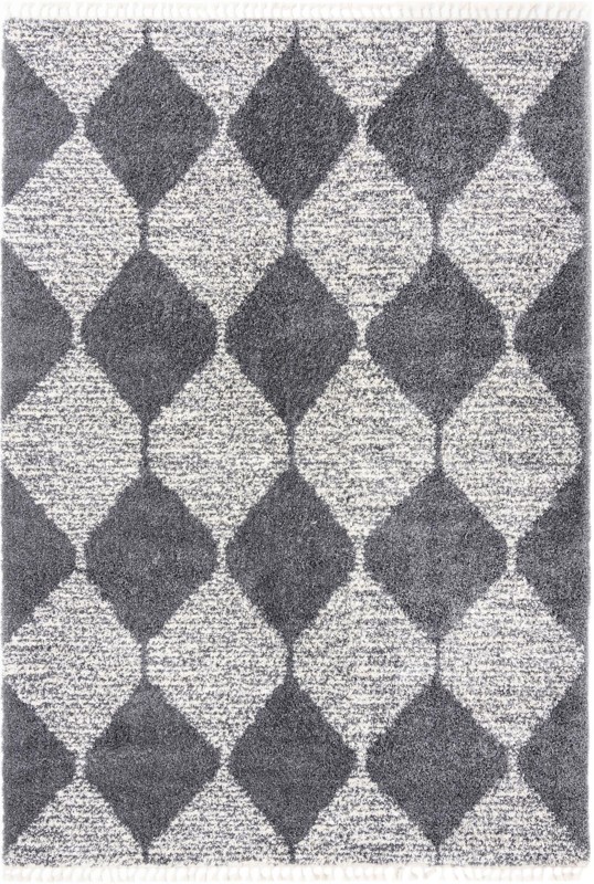 10' x 14' Newton · Diamond Shag Rug, gray