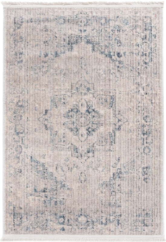 2' 2 x 3' Benson · Border rug, ivory