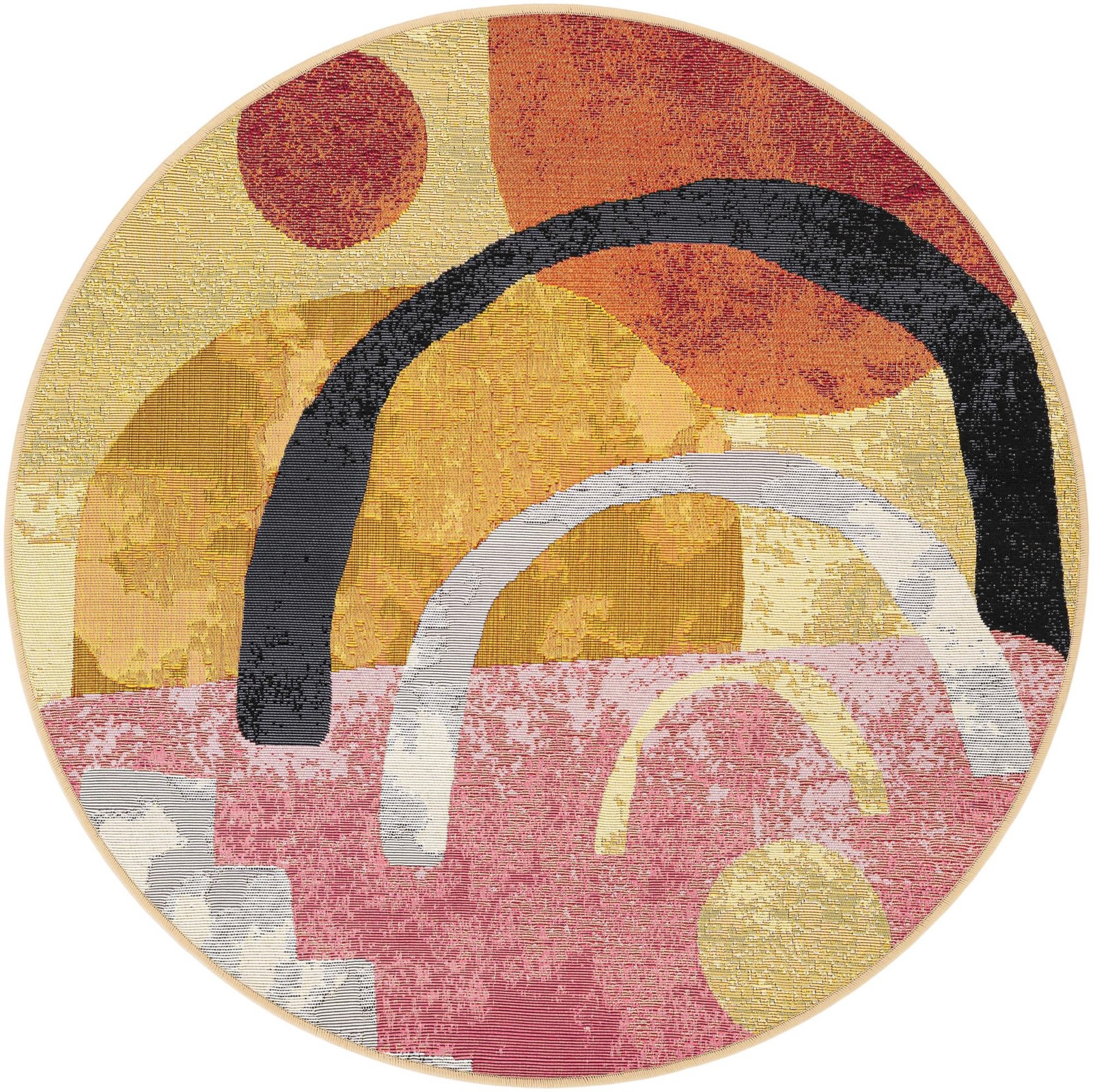 4' x 4' Averill · Abstract Outdoor Rug, multi