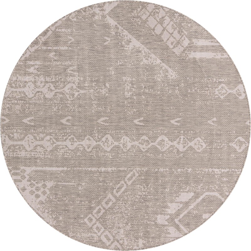 7' 10 x 7' 10 Wildman · Geometric Outdoor Rug, gray