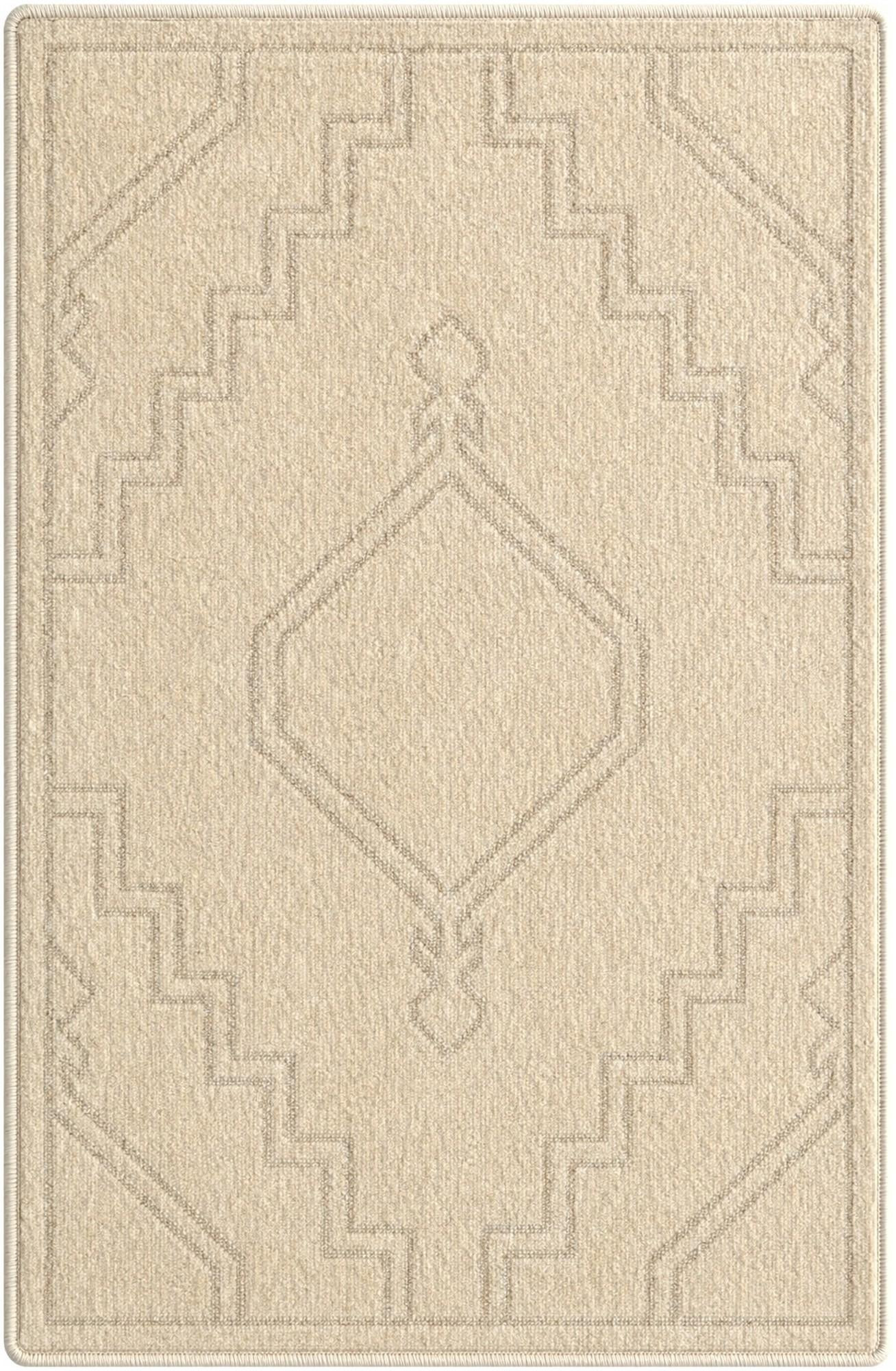 2' x 3' Sullivan · Geometric rug, ivory