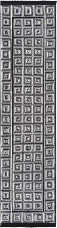 Goddard · Border rug, black and white