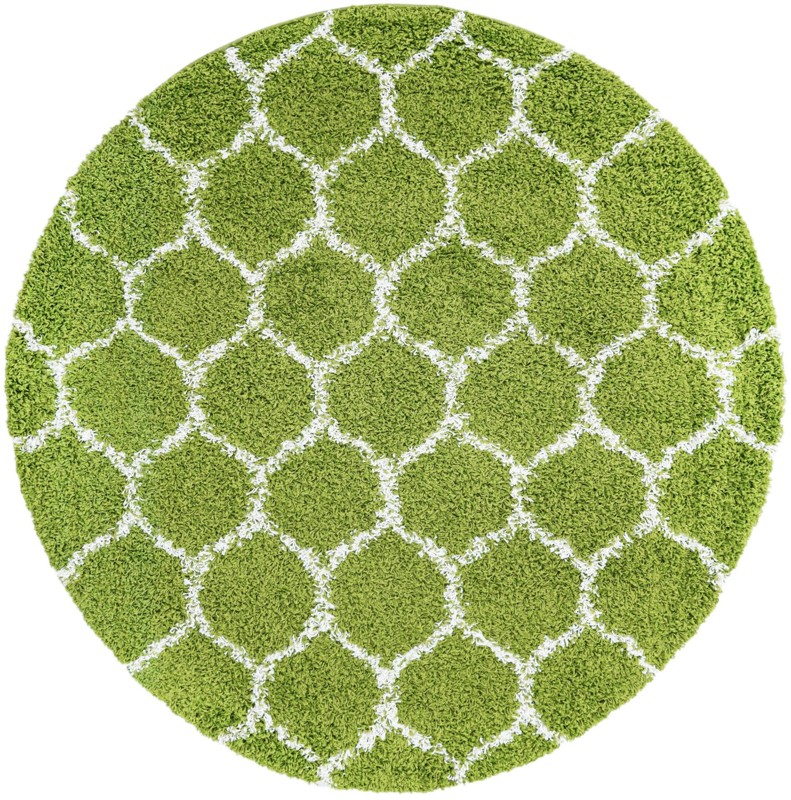 Barnett · Lattice Shag Rug, green