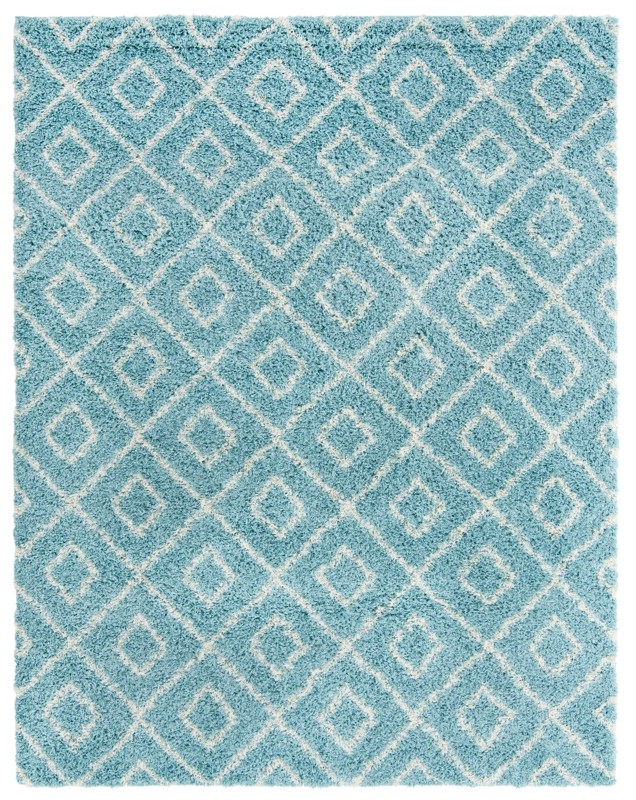 Brock · Diamond Shag Rug, aqua