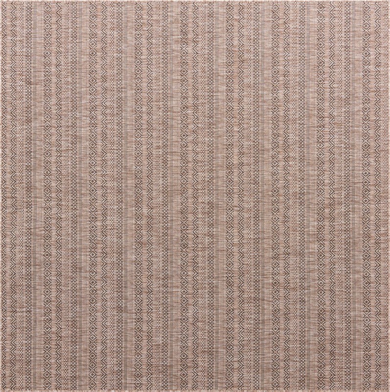 7' 10 x 7' 10 Merlin · Geometric Outdoor Rug, natural