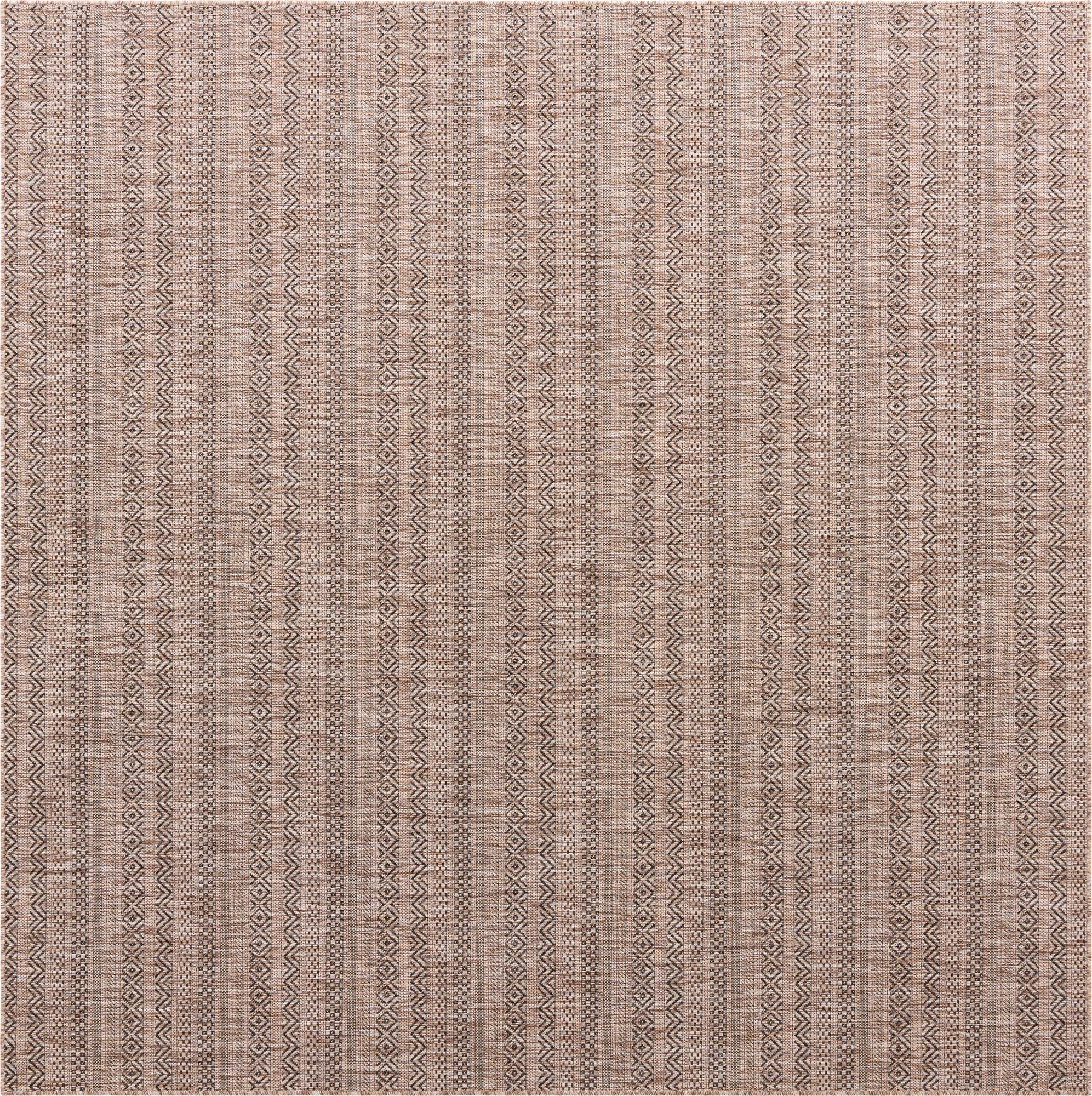 7' 10 x 7' 10 Merlin · Geometric Outdoor Rug, natural