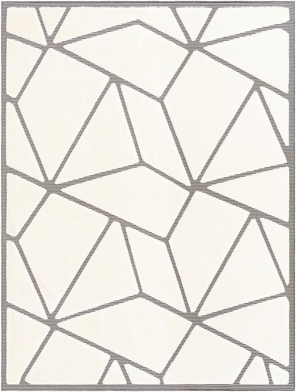 9' x 12' Sutter · Geometric rug, ivory white