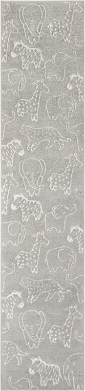 2' 7 x 12' Ernest · Pictoral rug, gray