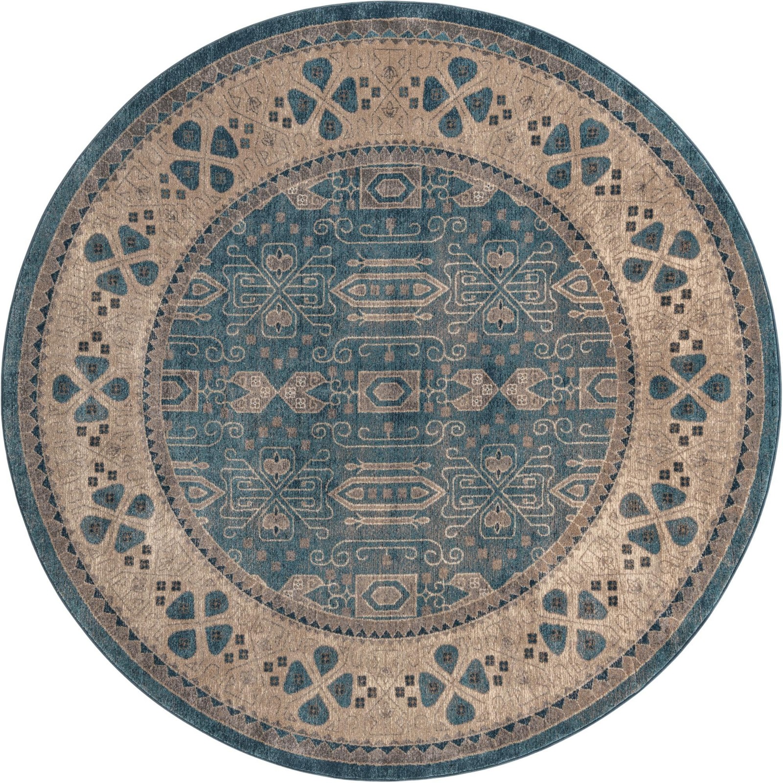 8' x 8' Esmond · Border rug